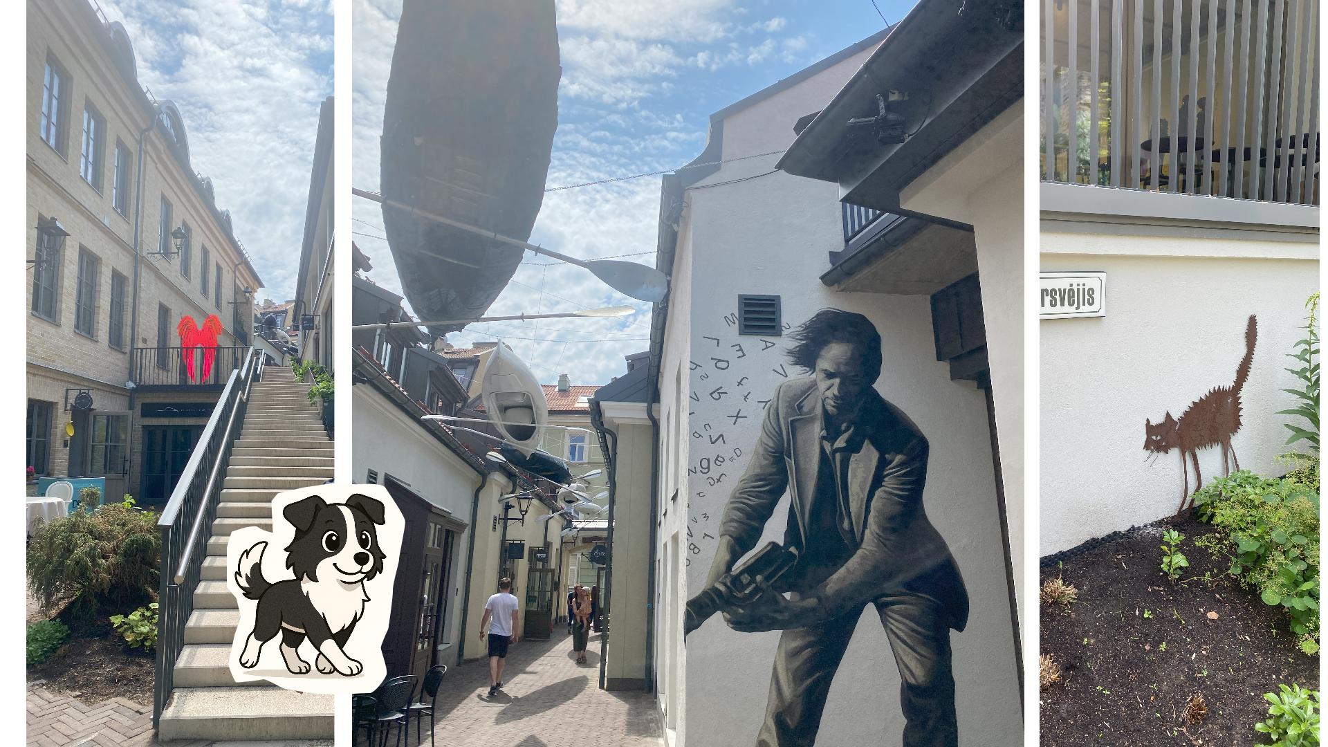 橋を渡って、ウジュピスの入口へ