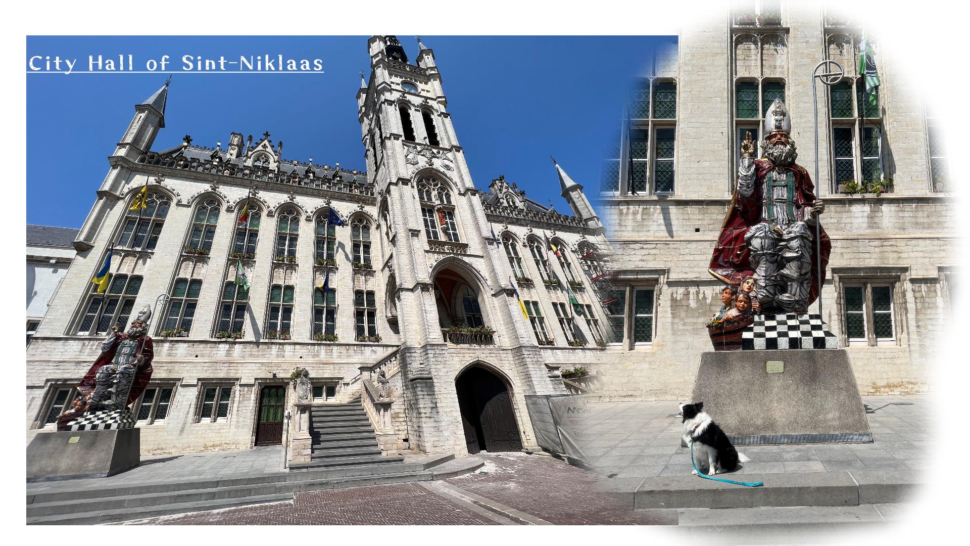 聖ニコラウス像と市庁舎、旧市庁舎